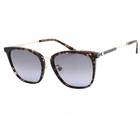 ? Kate Spade Maeve Blue Tortoise Havana Sunglasses with Green Case